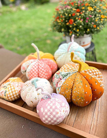 SALE Minki Kim Fabric Pumpkins Project Quilt PATTERN P178 - Riley Blake Designs - INSTRUCTIONS Only - Four Sizes - Beginner Friendly