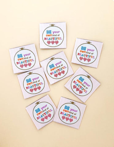 SALE Own Kind Woven Labels P178-SIWL18 - Riley Blake - Minki Kim - Durable Soft Thread - Machine Washable - Polyester - Set of 8 Labels
