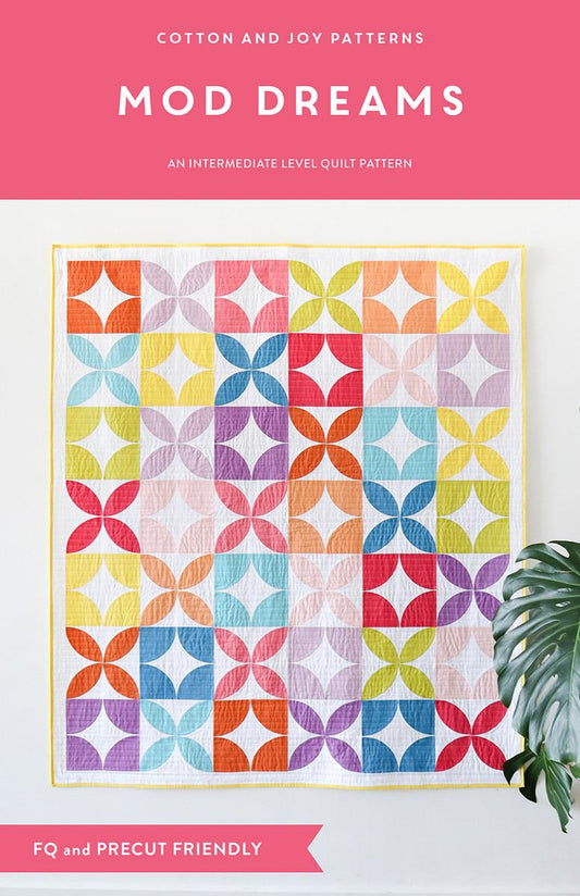 SALE Mod Dreams Quilt PATTERN P173 - Fran Gulick - Riley Blake Designs - INSTRUCTIONS Only - Beginner - Precut Friendly - Multiple Sizes