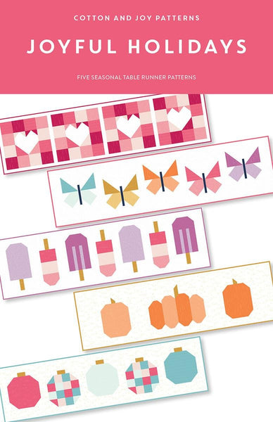 SALE Joyful Holidays Table Runner Quilt PATTERN P173 by Fran Gulick - Riley Blake Designs - INSTRUCTIONS Only - Five Designs - Beginner