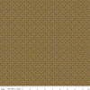 Image of Vera's Garden Basket Weave Brown quilting cotton fabric by Vicki McCarty for Riley Blake Designs. Features weave on a brown background. Cute Little Fabric Shop