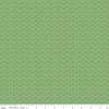 Image of Vera's Garden Circles Green quilting cotton fabric by Vicki McCarty for Riley Blake Designs. Features shapes on a green background. Cute Little Fabric Shop