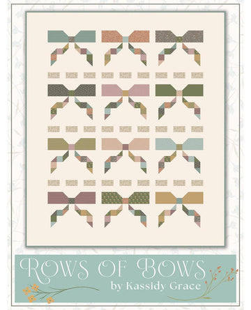 Rows of Bows Quilt PATTERN P051 - It's Sew Emma - Riley Blake Designs - INSTRUCTIONS Only - Fat Quarter Friendly Pieced
