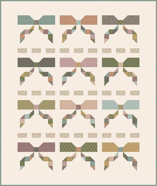 Rows of Bows Quilt PATTERN P051 by It's Sew Emma - Riley Blake Designs - INSTRUCTIONS Only - Fat Quarter Friendly Pieced