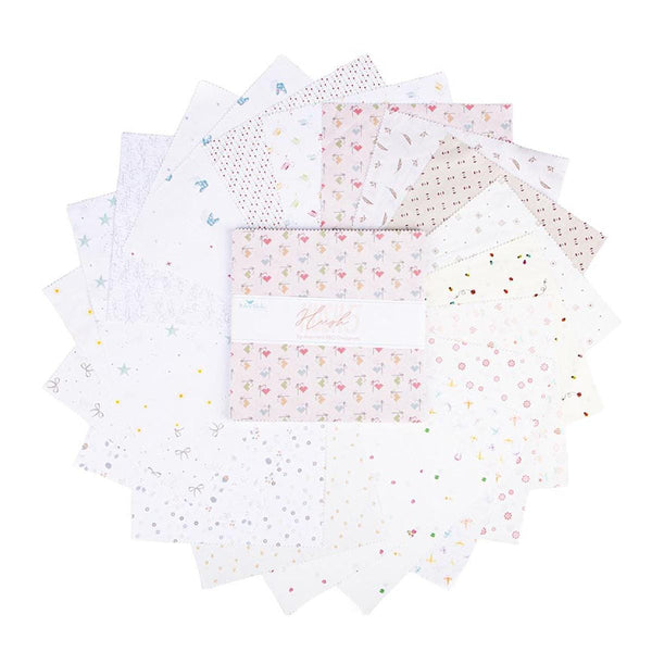 SALE Hush Hush 5 Layer Cake 10" Stacker Bundle - Riley Blake Designs - 42 piece Precut Pre cut - Quilting Cotton Fabric