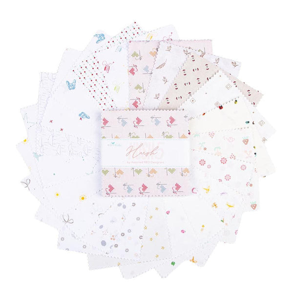 SALE Hush Hush 5 5" Stacker Bundle 5-16940-42 - Riley Blake Designs - 42 piece Precut Pre cut- Quilting Cotton Fabric