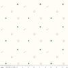 Image of Hush Hush 5 Lucky Charms quilting cotton fabric by Assorted Designers for Riley Blake Designs. Features shapes on an off-white background. Cute Little Fabric Shop.