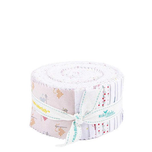 SALE Hush Hush 5 2.5 Inch Rolie Polie Jelly Roll 40-Piece - Riley Blake Designs - Precut  Bundle - Quilting Cotton Fabric