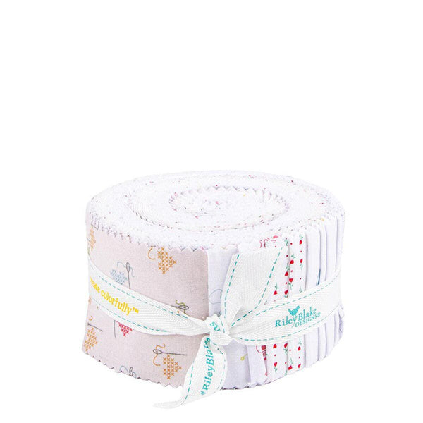 SALE Hush Hush 5 2.5 Inch Rolie Polie Jelly Roll 40 pieces - Riley Blake Designs - Precut Pre cut Bundle - Quilting Cotton Fabric