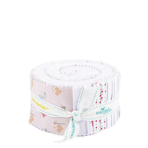 SALE Hush Hush 5 2.5 Inch Rolie Polie Jelly Roll 40 pieces - Riley Blake Designs - Precut Pre cut Bundle - Quilting Cotton Fabric
