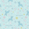 Image of Harry Potter Mystical Winter Wonder Icy Patronus Light Blue by Warner Brothers Official Licensing for Camelot Fabrics. Features patronuses on a blue background. Cute Little Fabric Shop