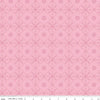 Image of Little Darlin' Fold Tile Pink quilting cotton fabric by the RBD Designers for Riley Blake Designs. Features shapes on a pink background. Cute Little Fabric Shop