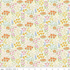 Image of Little Darlin' Floral Fields Cream quilting cotton fabric by the RBD Designers for Riley Blake Designs. Features flowers on a cream background. Cute Little Fabric Shop