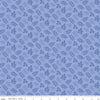 Image of Little Darlin' Leaves Periwinkle quilting cotton fabric by the RBD Designers for Riley Blake Designs. Features leaves on a purple background. Cute Little Fabric Shop