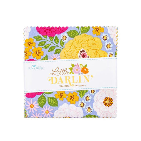 SALE Little Darlin' 5" Stacker Bundle 5-16970-42 - Riley Blake Designs - 42 piece Precut Pre cut- Quilting Cotton Fabric