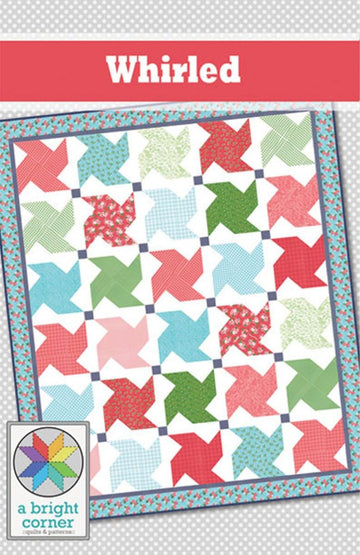 SALE Whirled Quilt PATTERN P165 - A Bright Corner - Riley Blake Designs - INSTRUCTIONS Only - Multiple Sizes - Fat Quarter Friendly