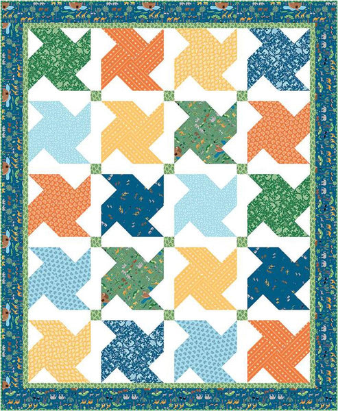 Whirled Quilt PATTERN P165 by A Bright Corner - Riley Blake Designs - INSTRUCTIONS Only - Multiple Sizes - Fat Quarter Friendly