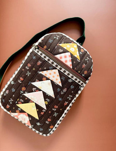 SALE Minki Kim Weekend Sling Bag Project Quilt PATTERN P178-SIBP9 - Riley Blake Designs - INSTRUCTIONS Only - Zippered Bag
