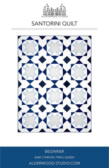 SALE Santorini Quilt PATTERN P202 - Alderwood Studio - Riley Blake Designs - INSTRUCTIONS Only - Multiple Sizes - Beginner