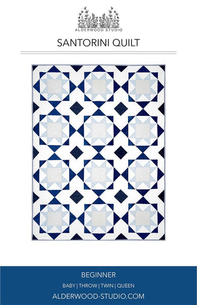 SALE Santorini Quilt PATTERN P202 by Alderwood Studio - Riley Blake Designs - INSTRUCTIONS Only - Multiple Sizes - Beginner