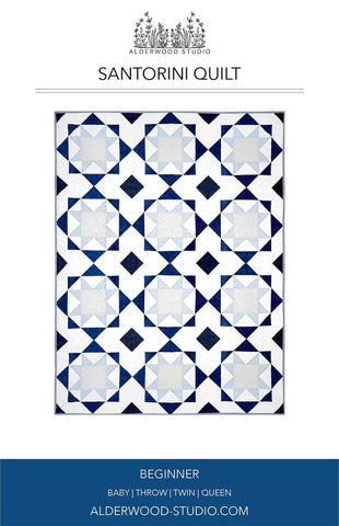 SALE Santorini Quilt PATTERN P202 by Alderwood Studio - Riley Blake Designs - INSTRUCTIONS Only - Multiple Sizes - Beginner