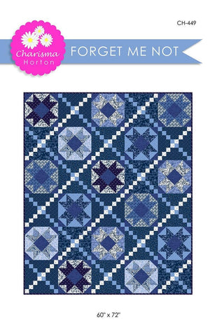 SALE Forget Me Not Quilt PATTERN P161 by Charisma Horton - Riley Blake Designs - INSTRUCTIONS Only - Traditionally Pieced