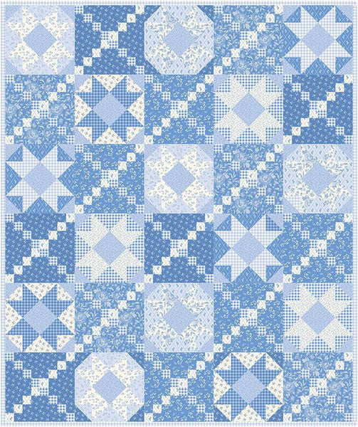 SALE Forget Me Not Quilt PATTERN P161 by Charisma Horton - Riley Blake Designs - INSTRUCTIONS Only - Traditionally Pieced