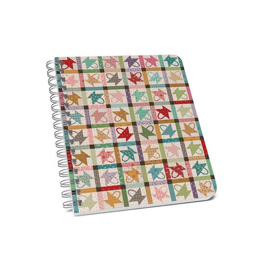 Lori Holt Gentler Times Notebook ST-42329 - Riley Blake Designs - Spiral Notebook - 140 Lined Pages - 8 1/2" x 11"