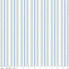 Image of Penelope Stripes Cream quilting cotton fabric by My Mind's Eye for Riley Blake Designs. Features stripes on a white background. Cute Little Fabric Shop