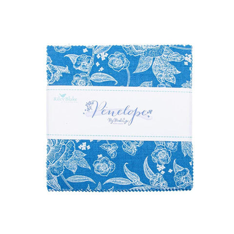 SALE Penelope 5" Stacker Bundle - Riley Blake Designs - 42 piece Precut Pre cut - Floral Flowers - Quilting Cotton Fabric