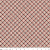 Image of the Evening on the Prairie Plaid Dusty Rose quilting cotton fabric by Modern Prairie for Riley Blake Designs. Features plaid on a pink background. Cute Little Fabric Shop