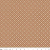 Image of the Evening on the Prairie Geo Floral Sienna quilting cotton fabric by Modern Prairie for Riley Blake Designs. Features geometric designs on an orange background. Cute Little Fabric Shop