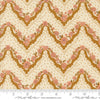 Images of Foraged Found Stripes Caramel quilting cotton fabric by Fancy That Design House for Moda Fabrics. Features chevron on an orange background. Cute Little Fabric Shop