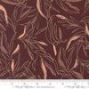 Images of Foraged Found Leaf Merlot quilting cotton fabric by Fancy That Design House for Moda Fabrics. Features leaves on a purple background. Cute Little Fabric Shop