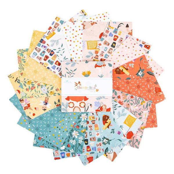 SALE Thimbelina & The Sewing Fairies 5" Stacker Bundle 5-16860-42 - Riley Blake Designs - 42 piece Precut Pre cut - Quilting Cotton Fabric