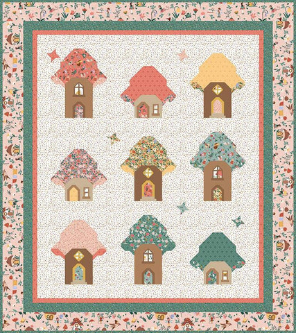 SALE Jennifer Long Fairy Village Quilt PATTERN P177 - Riley Blake Design - INSTRUCTIONS Only - Fat Quarter Friendly