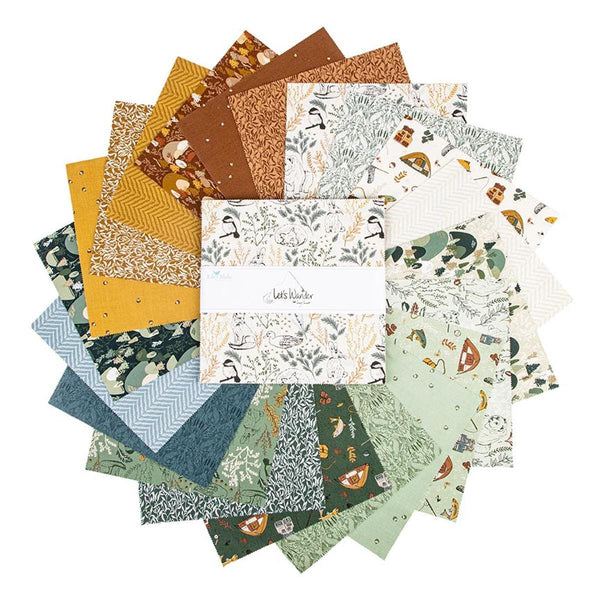 SALE Let's Wander 10" Stacker Bundle 10-16880-42 - Riley Blake Designs - 42 piece Precut - Nature - Quilting Cotton Fabric