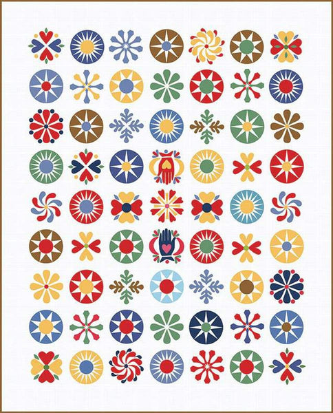 Mothers and Daughters Quilt PATTERN P205 by American Jane Patterns - Riley Blake Designs - INSTRUCTIONS Only - Fat Quarter Friendly Applique