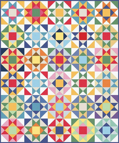 SALE Star Tiles Quilt PATTERN P205 by American Jane Patterns - Riley Blake Designs - INSTRUCTIONS Only - Fat Quarter Friendly
