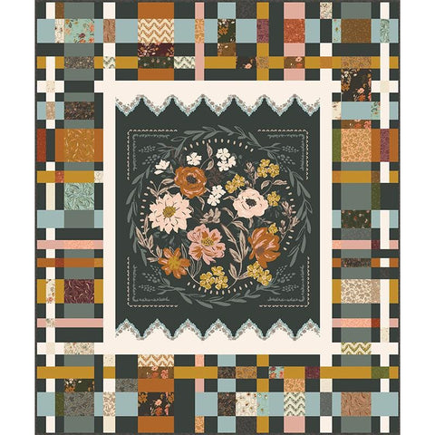 Foraged, Found & Hand Me Down Boxed Quilt Kit KIT45630 - Moda Fabrics - Pattern Fabric - Piecing - Floral Flowers - Quilting Cotton Fabric