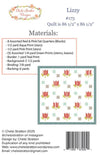 SALE Lizzy Quilt PaTTERN CSD-173 - Chelsi Stratton Designs- Moda Fabrics - INSTRUCTIONS Only - Fat Quarter Friendly