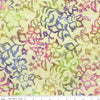 Image of Expressions Batiks Radiant Flourish Artichoke quilting cotton fabric by The RBD Designers for Riley Blake Designs. Features flowers on a yellow background. Cute Little Fabric Shop