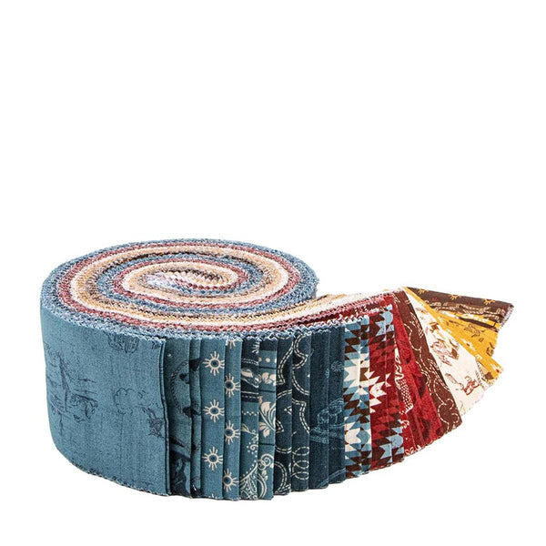 John Wayne American West 2.5 Inch Rolie Polie Jelly Roll 40 pieces - Riley Blake - Precut  - Quilting Cotton Fabric - Licensed Product