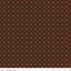 Image of John Wayne American West Sun Brown quilting cotton fabric by Riley Blake Official Product for Riley Blake Designs. Features suns on a brown background. Cute Little Fabric Shop