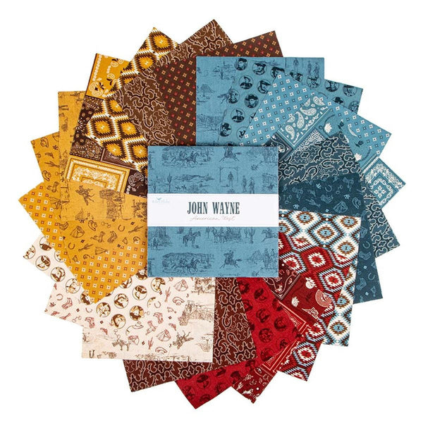 John Wayne American West 10" Stacker Bundle - Riley Blake Designs - 42 piece Precut - Quilting Cotton Fabric - Licensed Product