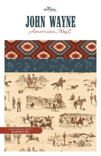 John Wayne American West 10" Stacker Bundle - Riley Blake Designs - 42 piece Precut - Quilting Cotton Fabric - Licensed Product