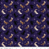 Image of Celtic Cats Cats Purple quilting cotton fabric by Brigid Ashwood for Riley Blake Designs. Features cats on a Purple background. Cute Little Fabric Shop