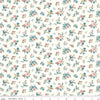 Image of Mary Catherine Ditsy Floral Cloud quilting cotton fabric by Amy Smart for Riley Blake Designs. Features flowers on an off-white background. Cute Little Fabric Shop