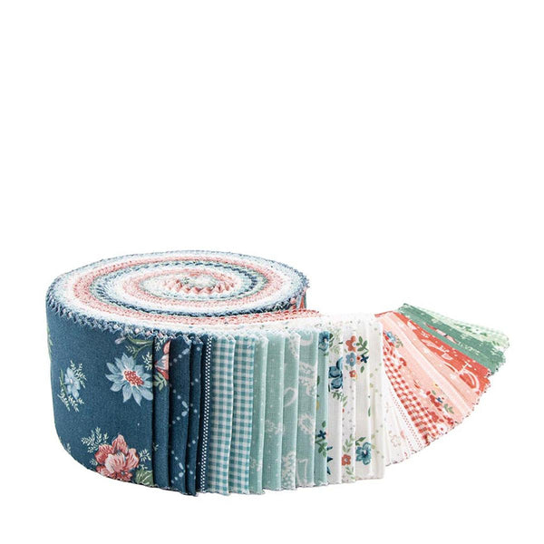 SALE Mary Catherine 2.5 Inch Rolie Polie Jelly Roll 40 pieces - Riley Blake - Precut - Floral Flower - Quilting Cotton Fabric