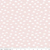 Image of Baby Girl Clouds Pink quilting cotton fabric by Lori Whitlock for Riley Blake Designs. Features clouds on a pink background. Cute Little Fabric Shop